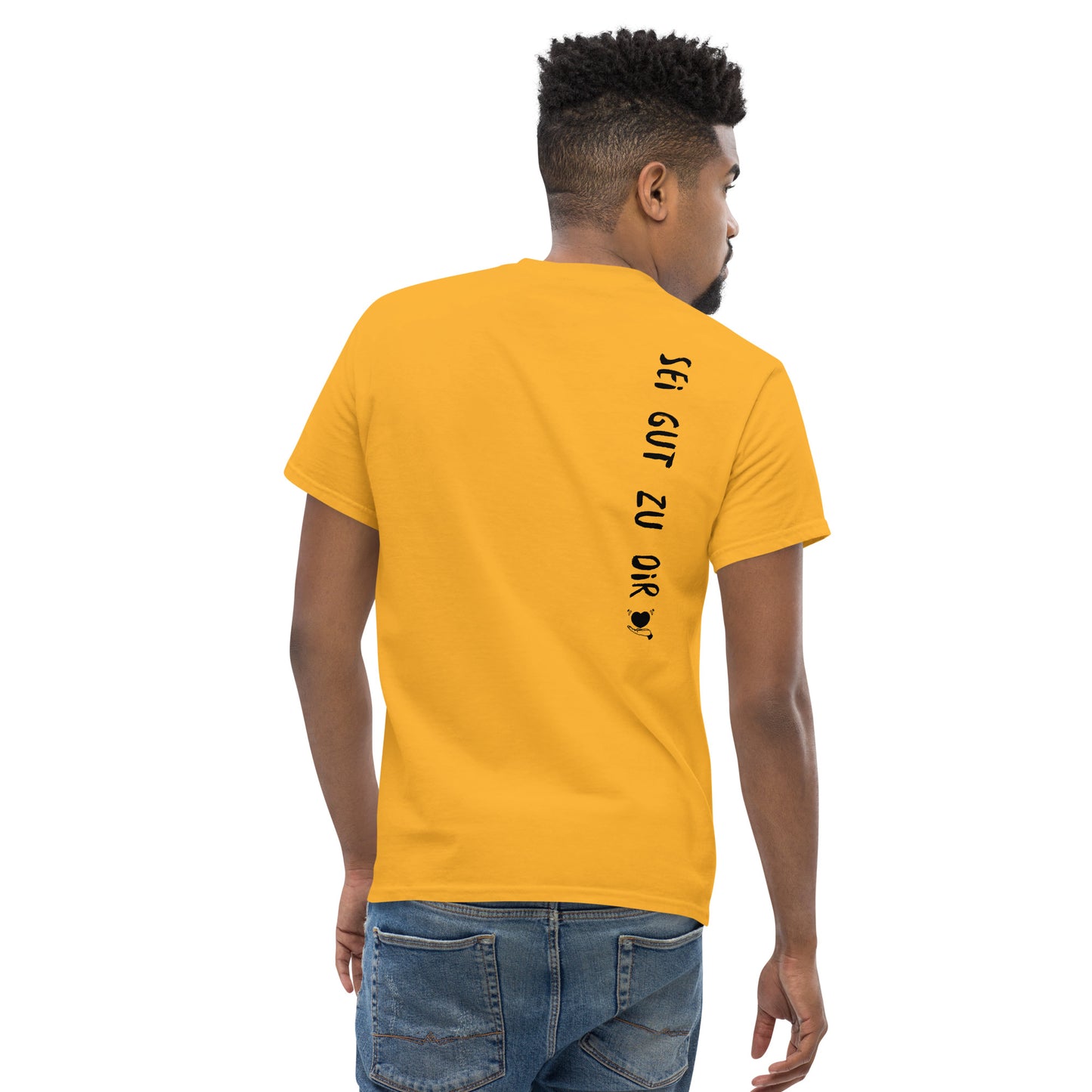 shirt klassisch - sei gut...(schwarze edition)