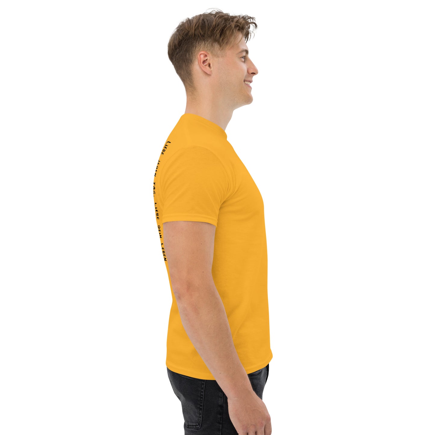 shirt klassisch - liebe jeden...(schwarze edition)