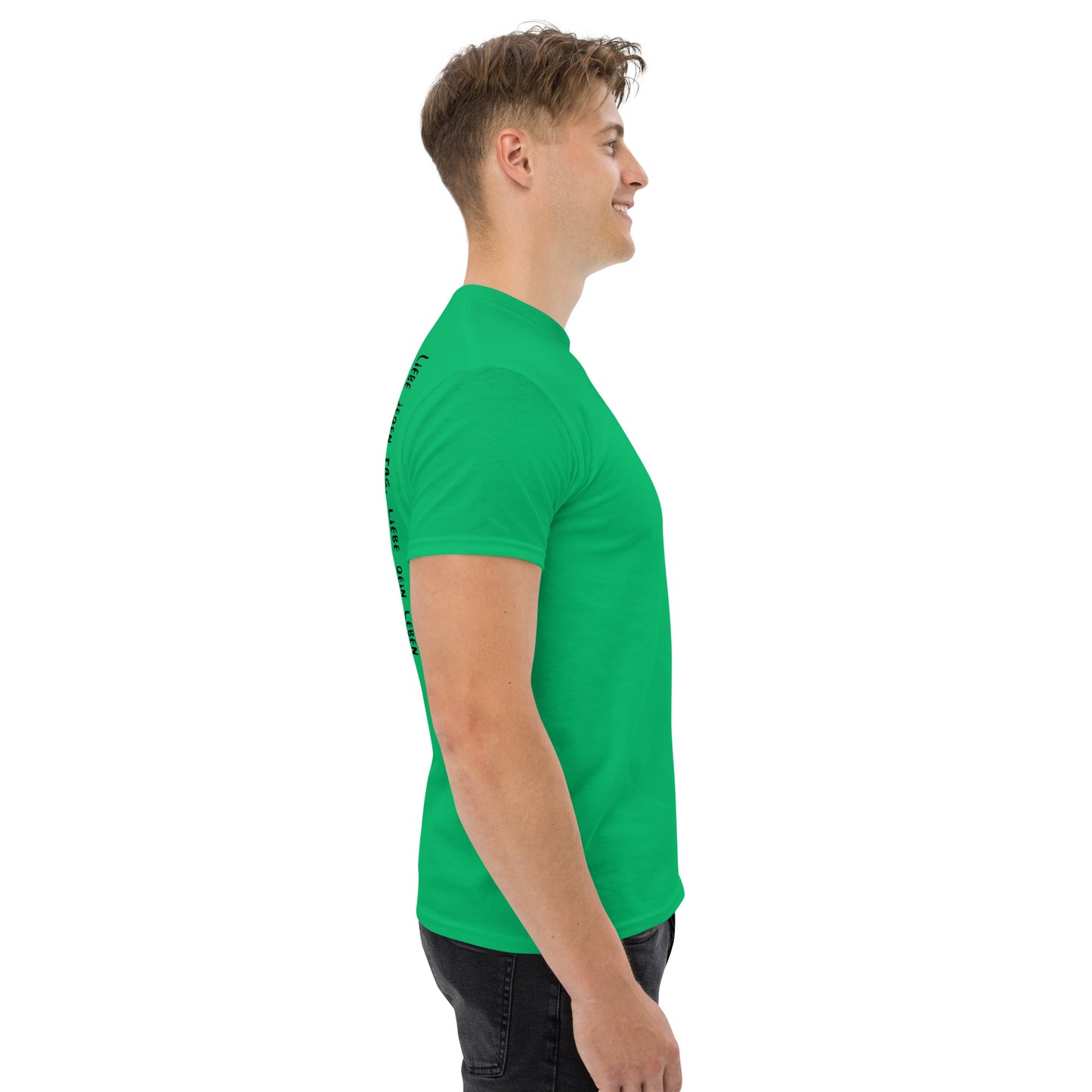 shirt klassisch - liebe jeden...(schwarze edition)