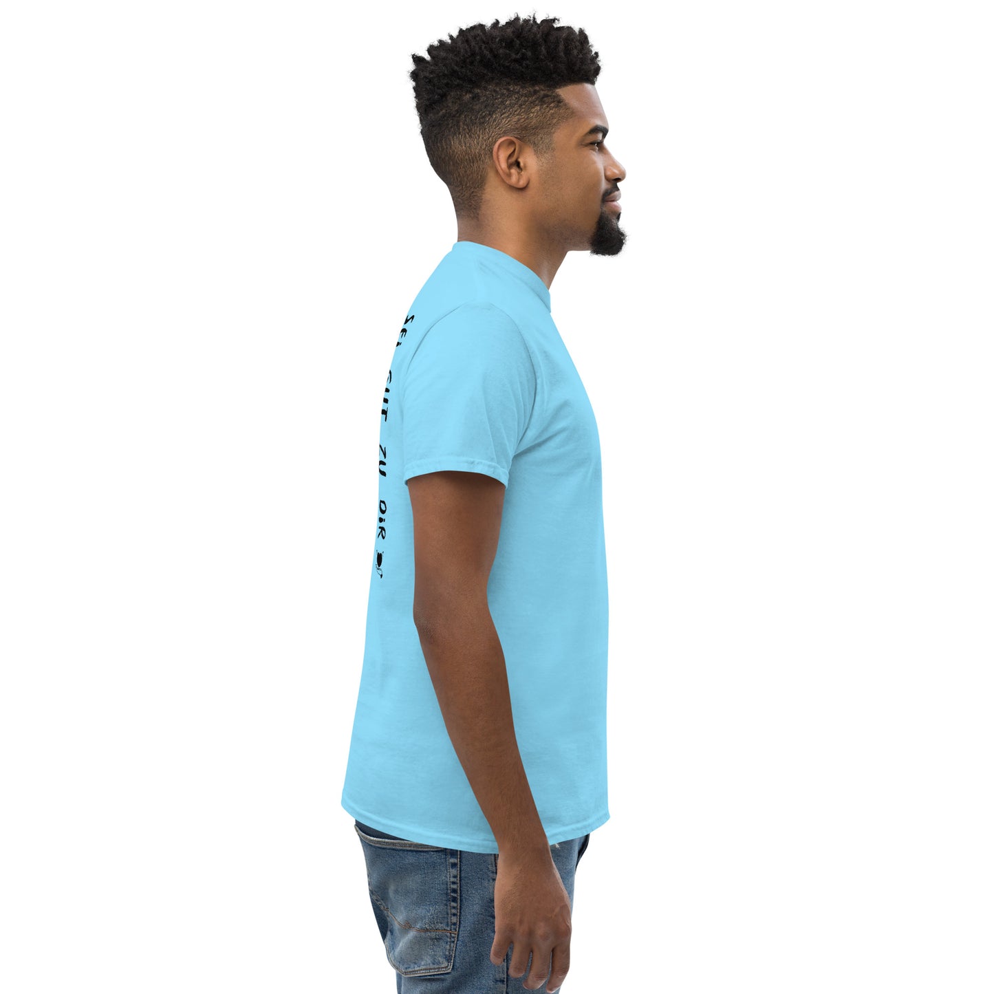 shirt klassisch - sei gut...(schwarze edition)