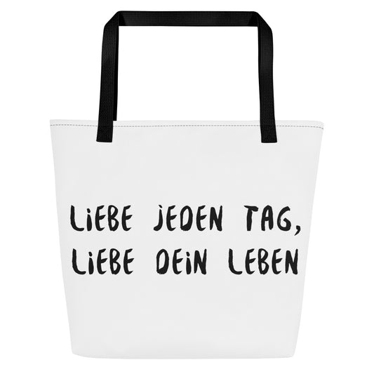 stoffbeutel - liebe jeden...