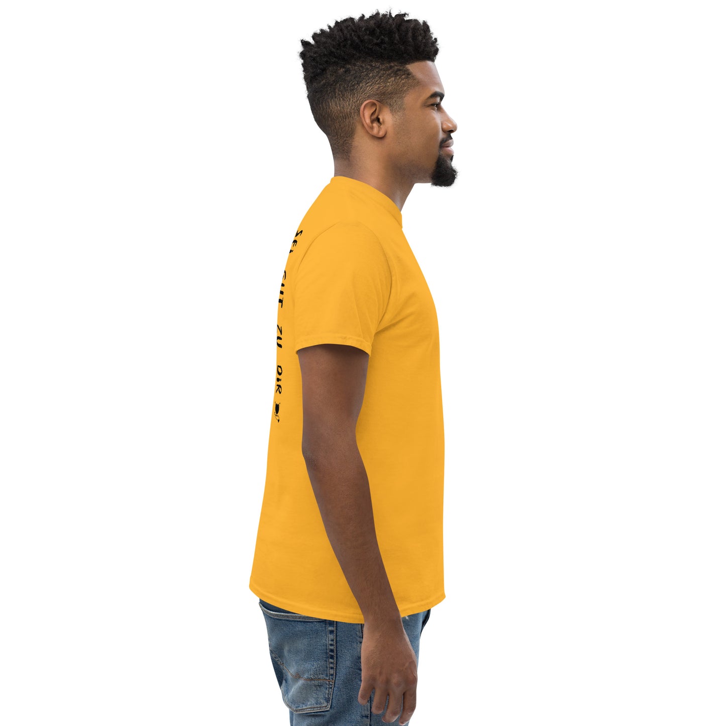 shirt klassisch - sei gut...(schwarze edition)
