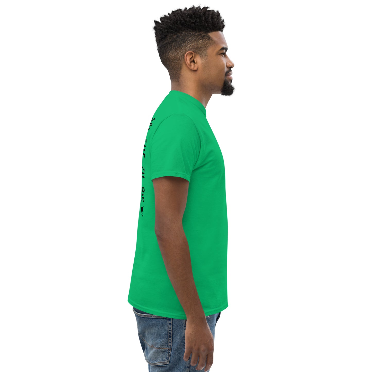 shirt klassisch - sei gut...(schwarze edition)