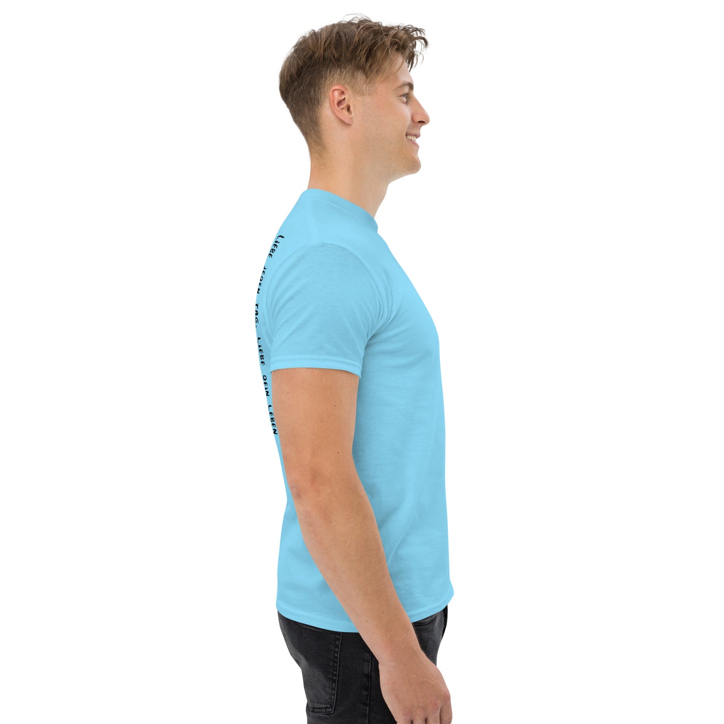 shirt klassisch - liebe jeden...(schwarze edition)